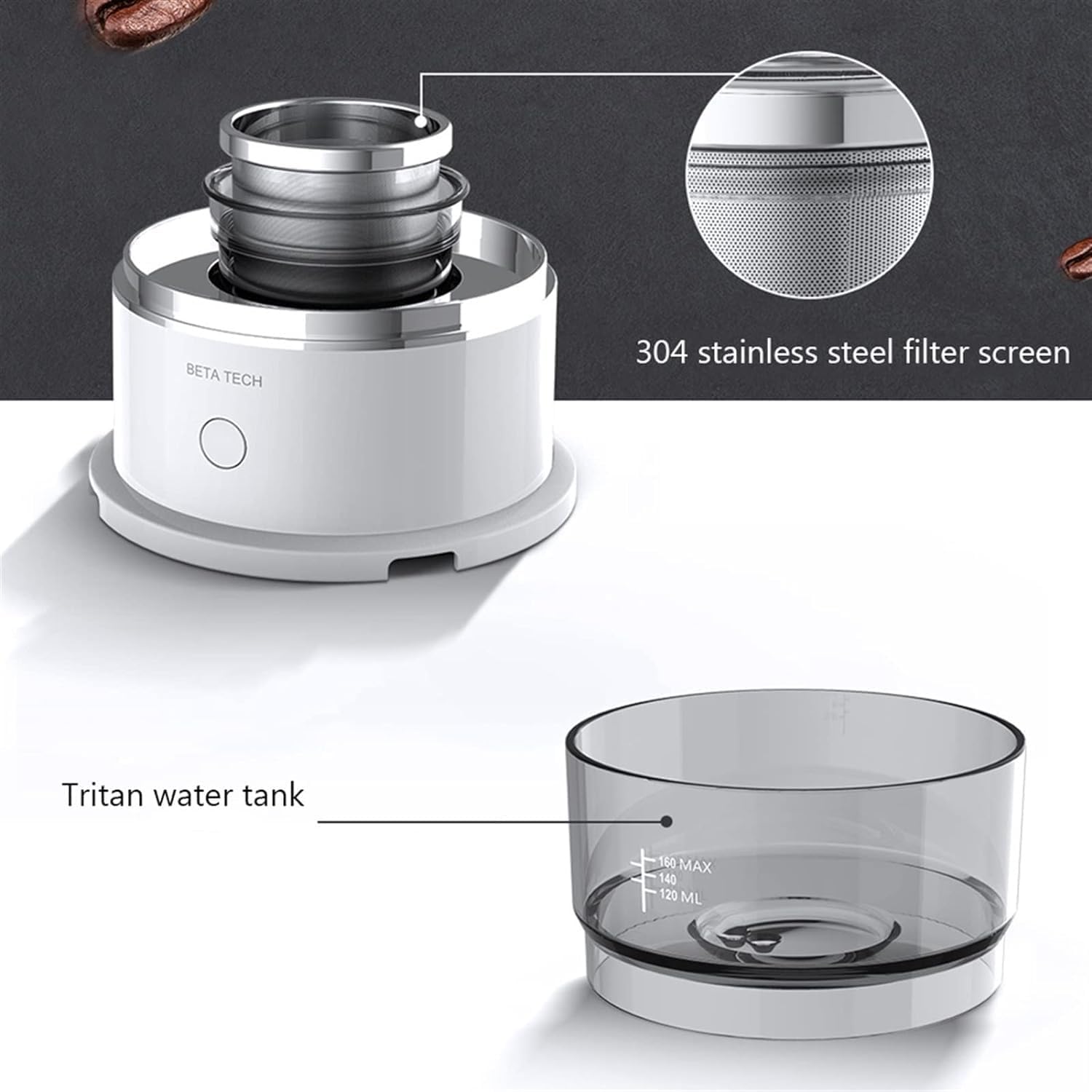 Coffee Machines Mini Portable Electric Coffee Beans Burr Grinder Mill Automatic Coffee Grinding Machine for Travelling Outdoor The perfect gift in life