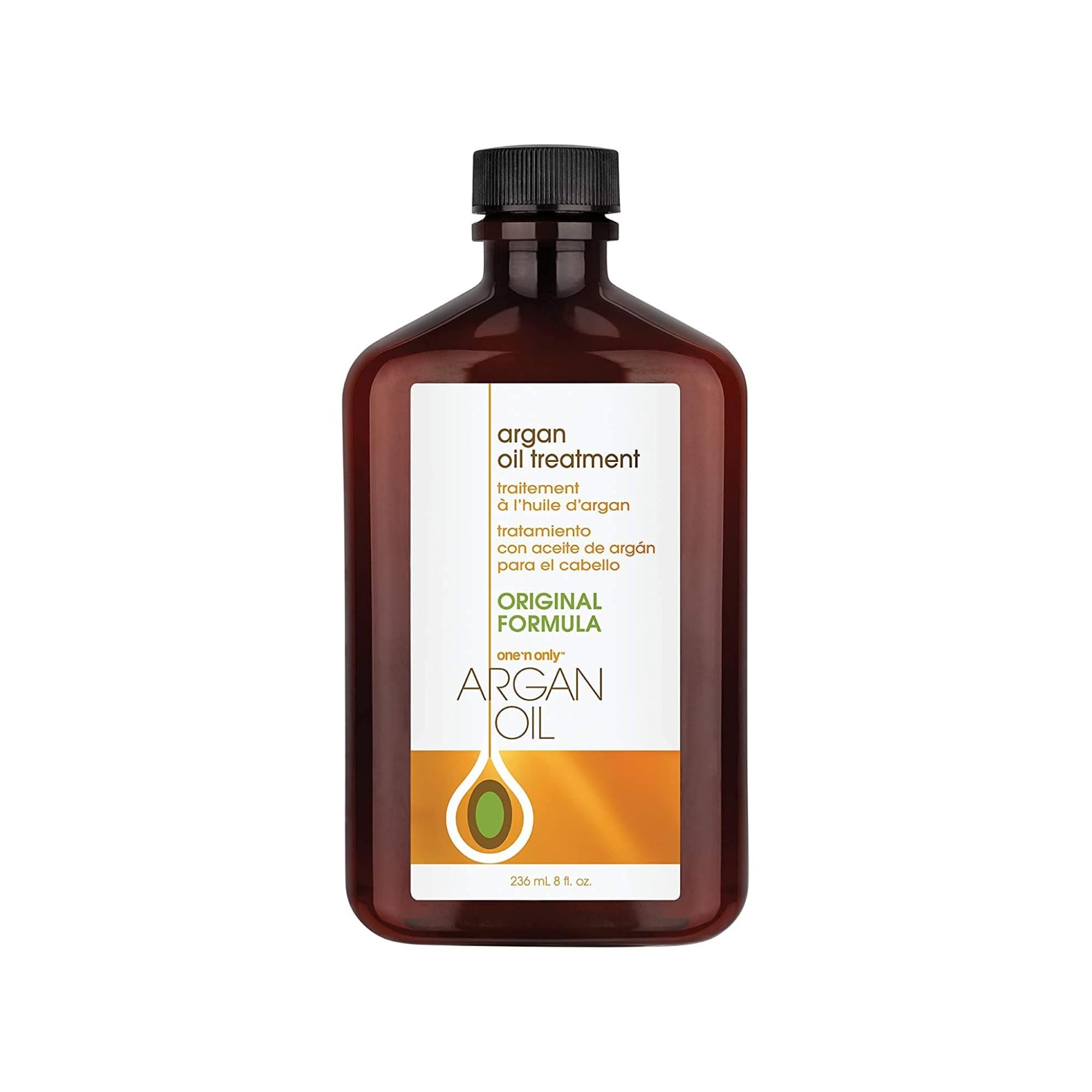 one 'n onlyArgan Oil Hair Treatment, Helps Smooth and Strengthen Damaged Hair, Eliminates Frizz, Creates Brilliant Shines, Non-Greasy Formula, 8 Fl. Oz