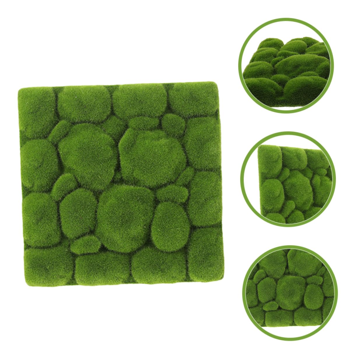 Panel de Musgo Artificial Verde 3 Piezas de Espuma para Decoración