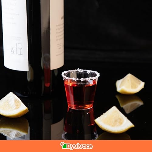 Miniatura 5 de 1000 unidades de 1 onza. Vasos de chupito desechables de plástico duro transparente, mini vasos de chupito para tequila, whisky, vodka, gelatina,