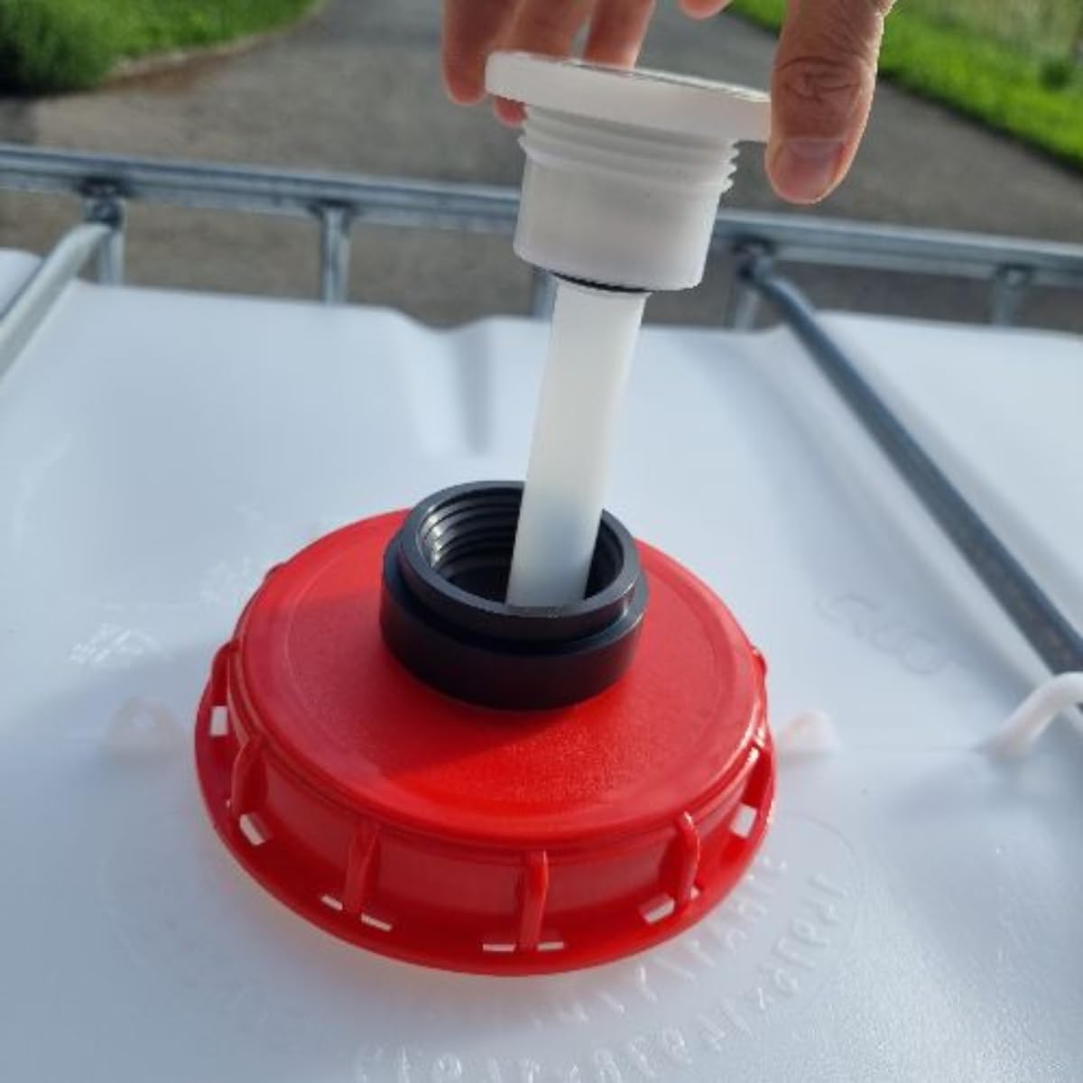 PIUSI Tubo de Inmersión Rígido de Plástico para Cubos/IBC, Diámetro 20 mm, Conexión 56x4 BUTT | F15606000