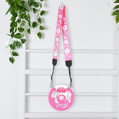 Miniatura 10 de Botella de agua Kawaii Donut con popote para niños y niñas, bonita tetera portátil con correa sin BPA a prueba de fugas, taza de agua para la