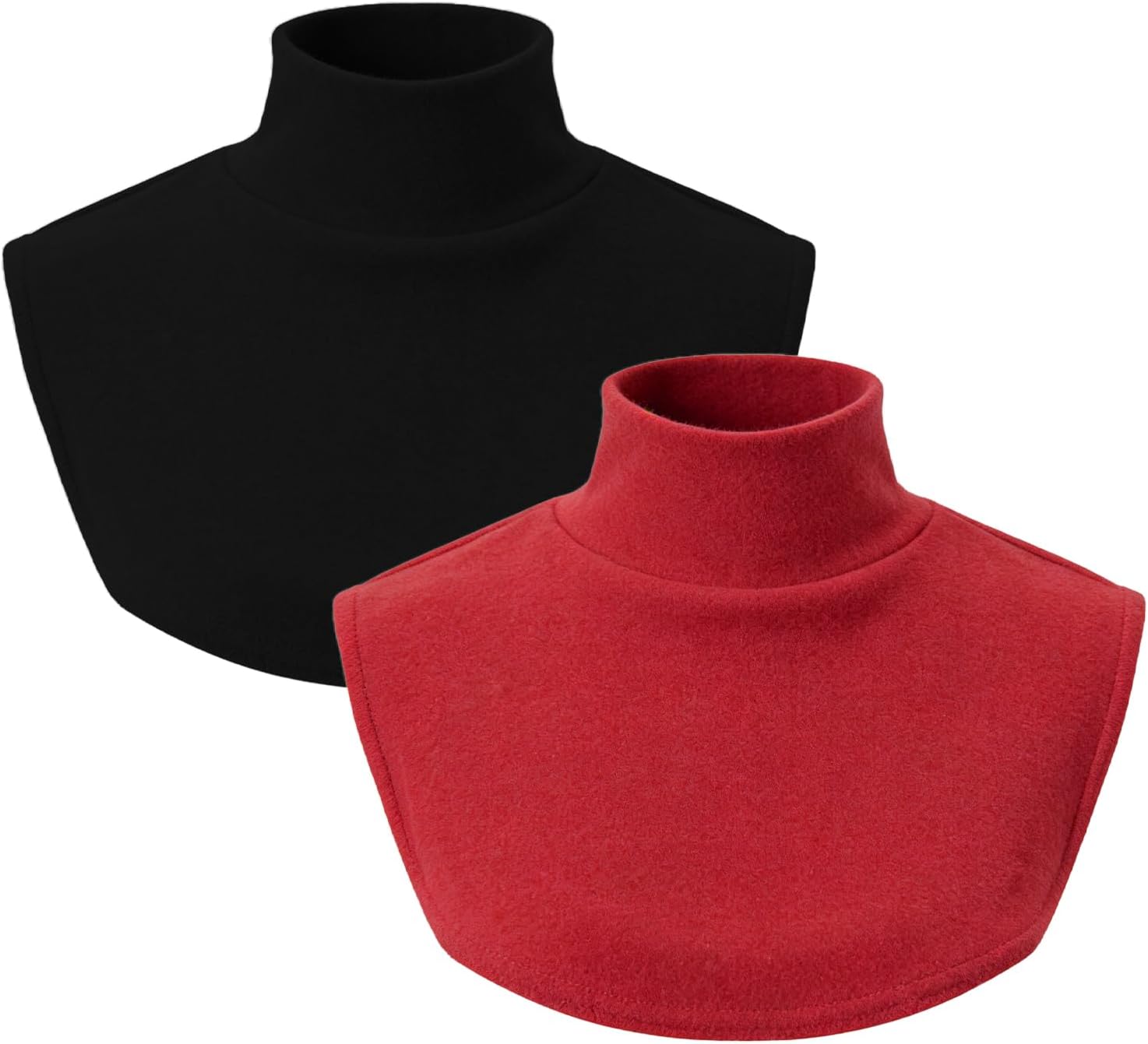 2Pcs Detachable Fake Turtleneck Collar Mock Turtleneck Collar False Half Blouse Collars for Women Men