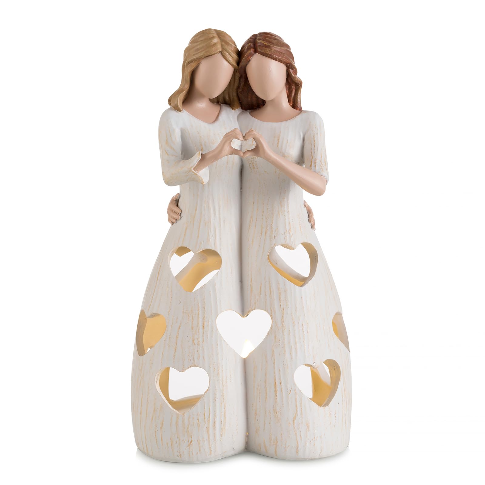 Candeldo 【Schwester Geburtstagsgeschenke für Frauen】 Einzigartige Wohnkultur bedeutungsvolle Geschenkideen für Bestie Kerzenhalter Figur
