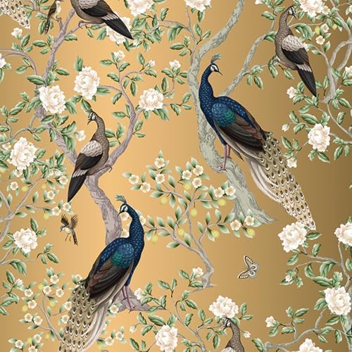 YENHOME Chinoiserie Wallpaper ...
