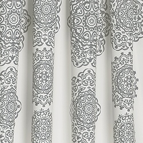 Lush Decor Fabric Mandala Bohemian Damask Print Room Darkening Window Panel Set for Living Dining, Bedroom (Pair), Polyester - Image 4