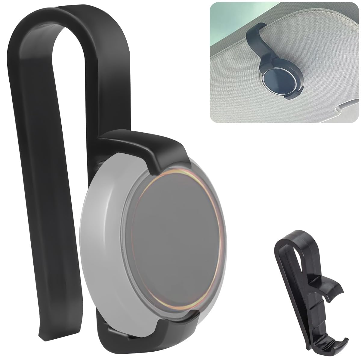 DAOKAI Halterung für Sonnenblenden,Passend für Ooono Co-Driver No2,Auto Blitzerwarner Befestigung Fahrassistent-Halterung für das Auto,Einfache Installation kompatible mit Autos(nur Halterung)-2stk