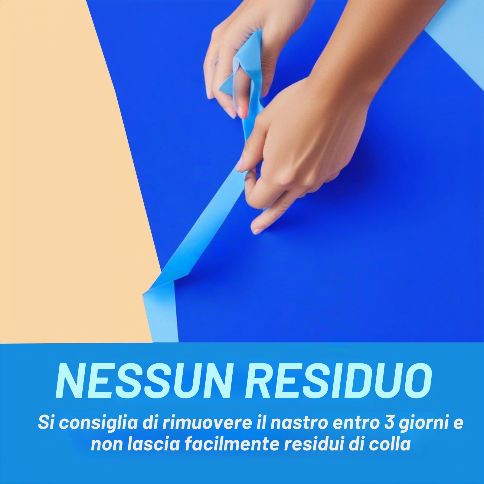 4 Rotoli Nastro Adesivo Carta, 50m x 24mm Nastro Carta Imbianchino Nastro Mascheratura Resistente al Calore per Lavori di Verniciatura Ristrutturazioni Artigianato