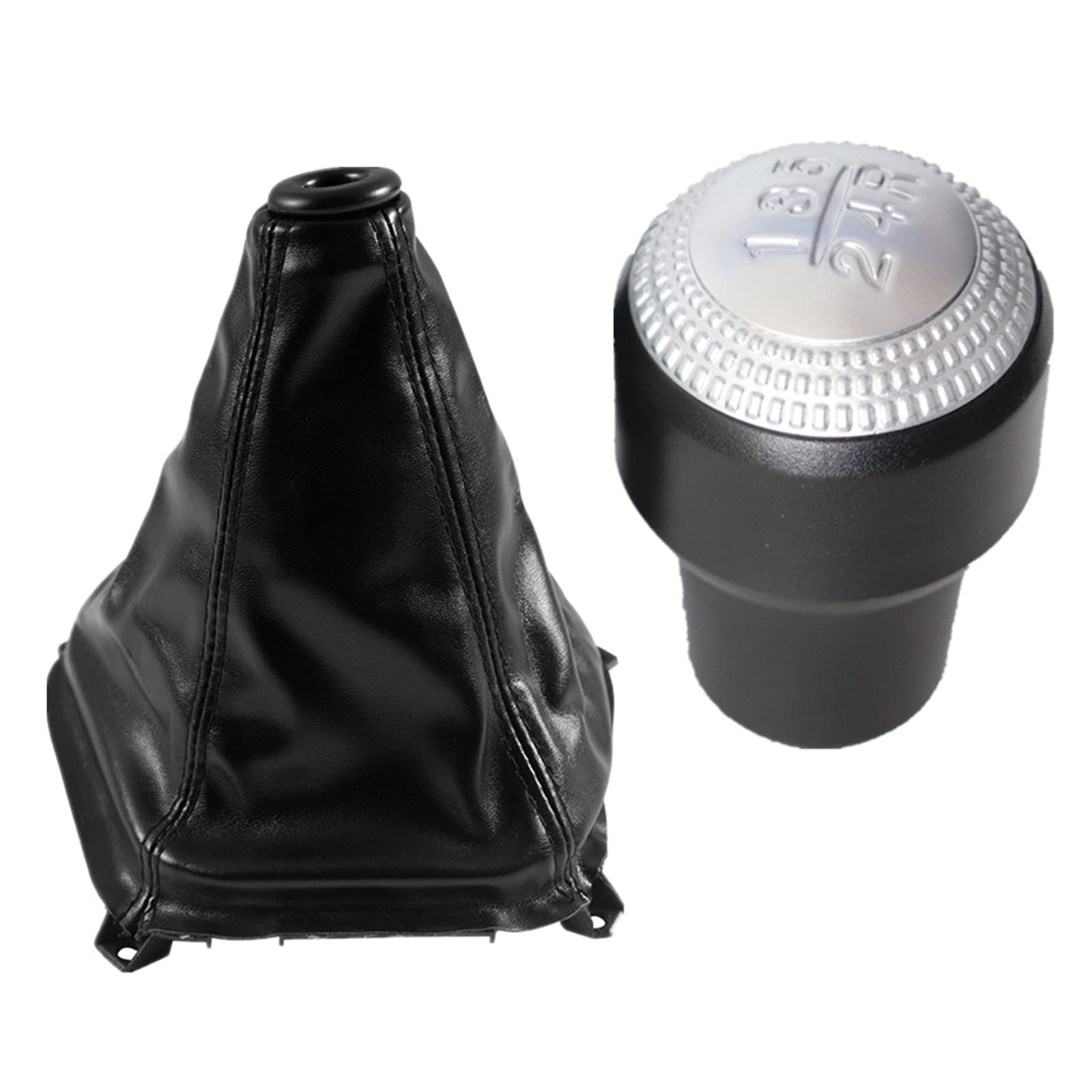 Hsukiho 2Pcs Car Shift Knob Cover For Hyundai For Tucson For Ix35 2004 2005 2006 2007 2008 2009 Gear Shift Knob Lever Shifter Gaiter Boot Cover Car Accessories(2Pcs)