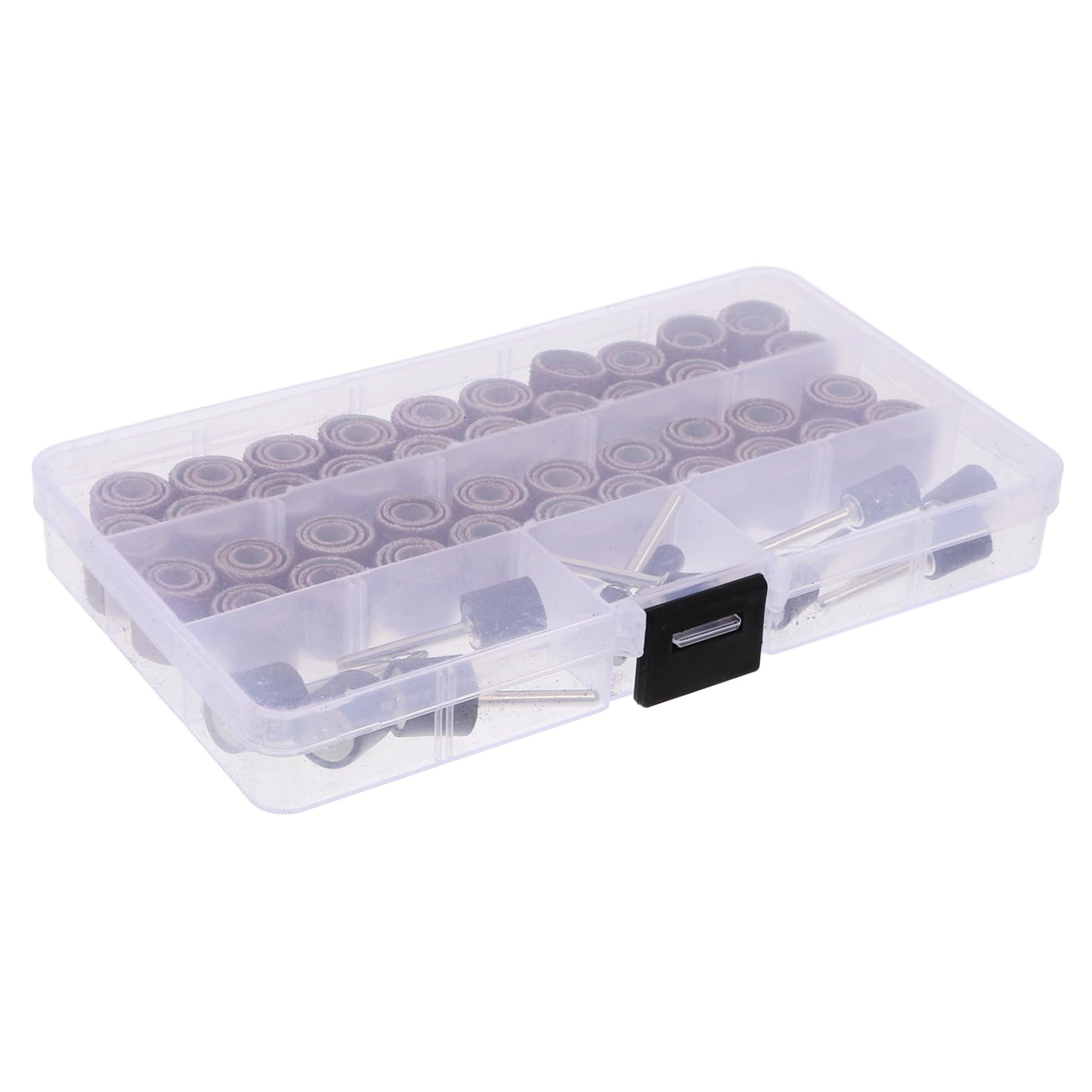 Housoutil 132pcs Sanding Drum Kit Sanding Sleeves and Drum Mandrels Set for Rotary Tool Electric Spindle Sander Accessories Drill Press Sanding Drum Kit