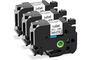 Label KINGDOM TZe-251 24mm Label Tape Replacement for Brother P-Touch Label Tape...