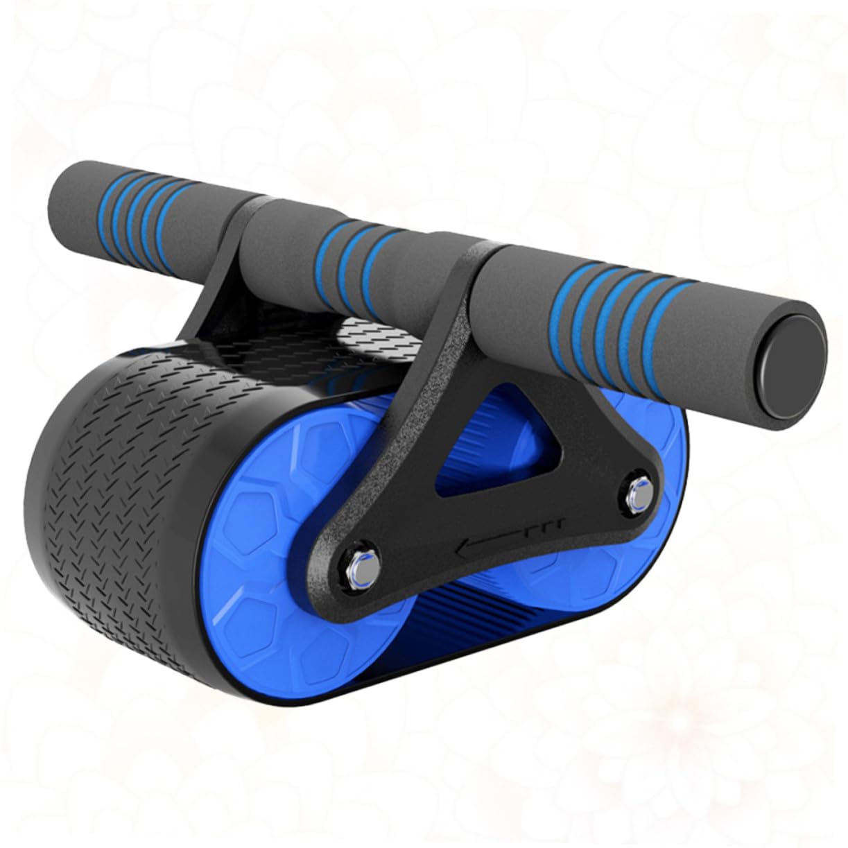 Ruota Addominali Fitness Professionale con Manico in Abs e Gomma Ruota Spessa Stile Tank per Allenamento Core Silenzioso Roller Addominali per Uomo e Donna Attrezzo Palestra Casa