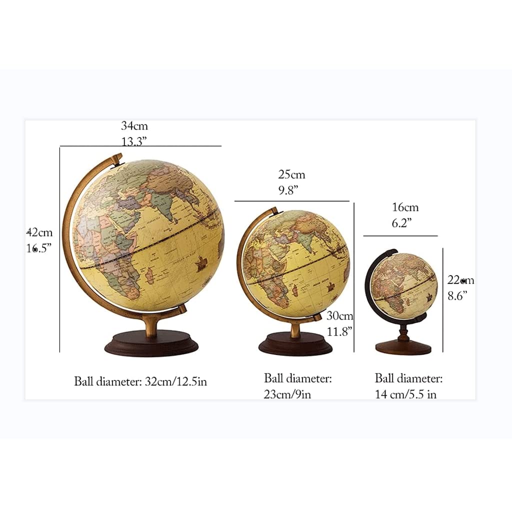 Innovativo globo retrò con supporto, mappamondo geografico educativo per bambini e adulti, decorazione per la casa - Ultimo stile educativo divertente