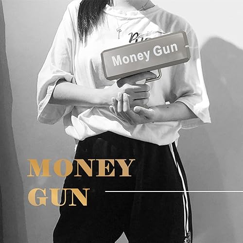 Miniatura 6 de El más nuevo Super Gun Shooter Jugando Spary Make it Rain Cash Gun Prop Bill Dispenser Shooter (Gris Silvio)