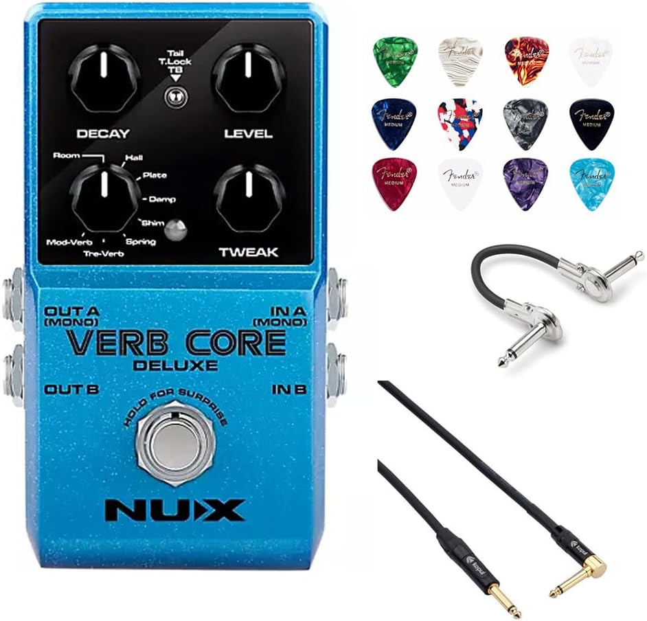 NUX Verb Core Deluxe Pedal with 8 Different Reverbs and