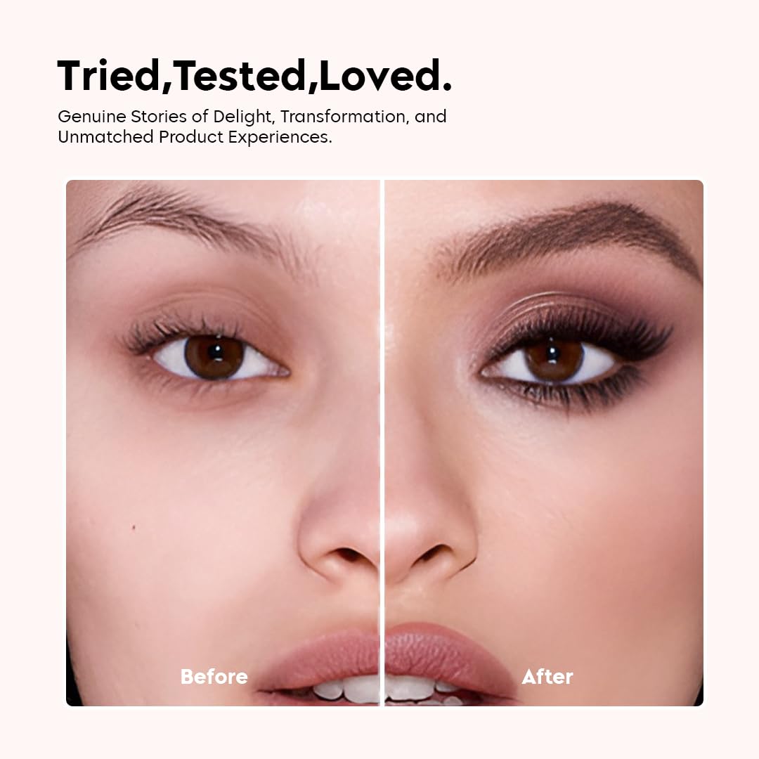Gleva Multi-Function Eyebrow Brush, Professional Realistic Eyebrow Brush, Square Angled Eyeliner Eyebrow Brush, Stroke Brow Stamp Brush, Filling & Shaping Eyebrows Enhancers Brush(Light Pink) 2