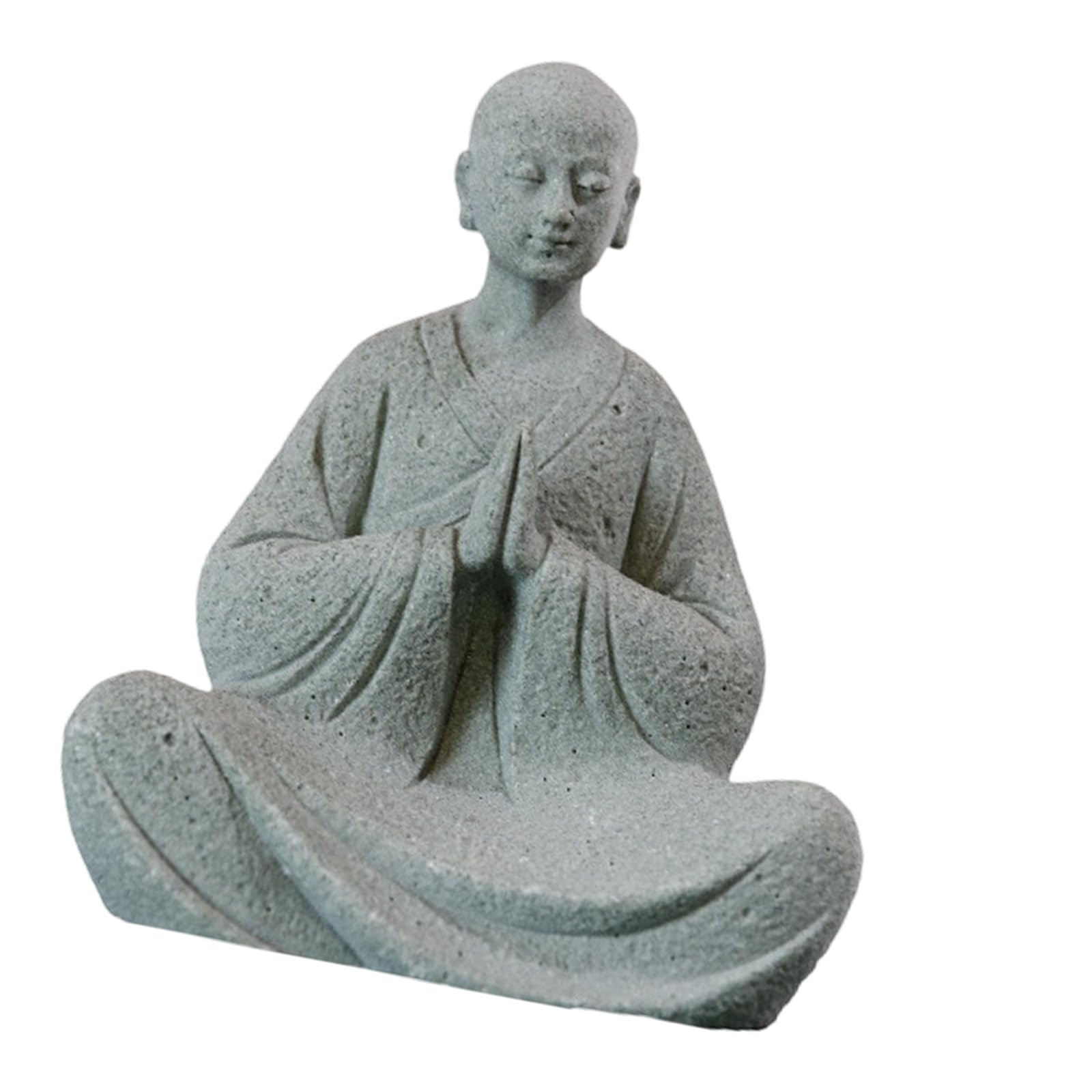 Tsophreniq Aquarium Accessories, Buddhas Figurines Praying Monk Statues Resin Buddhas Ornament for Fish Tanks Home Decors Praying Monk Statue