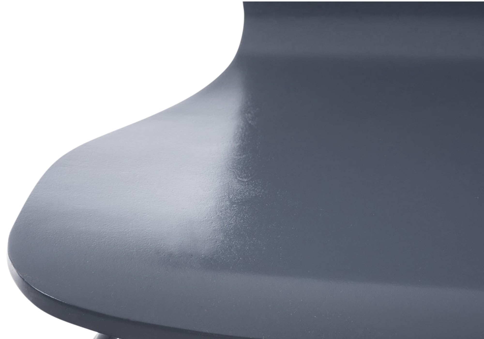 CLP Chaise empilable Aaron I Chaise de conférence Ergonomique avec Assise en Bois I Chaise Visiteur Peu encombrante avec Protections de Sol, Couleur:Gris