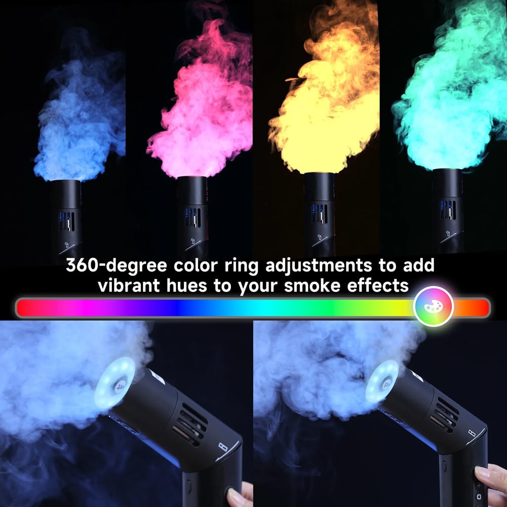 Máquina de Humo Portátil Plegable CF5 para Fotografía, con Control Inalámbrico, para Crear Efectos de Humo para Videos, Fiestas, Fotografías y Películas.