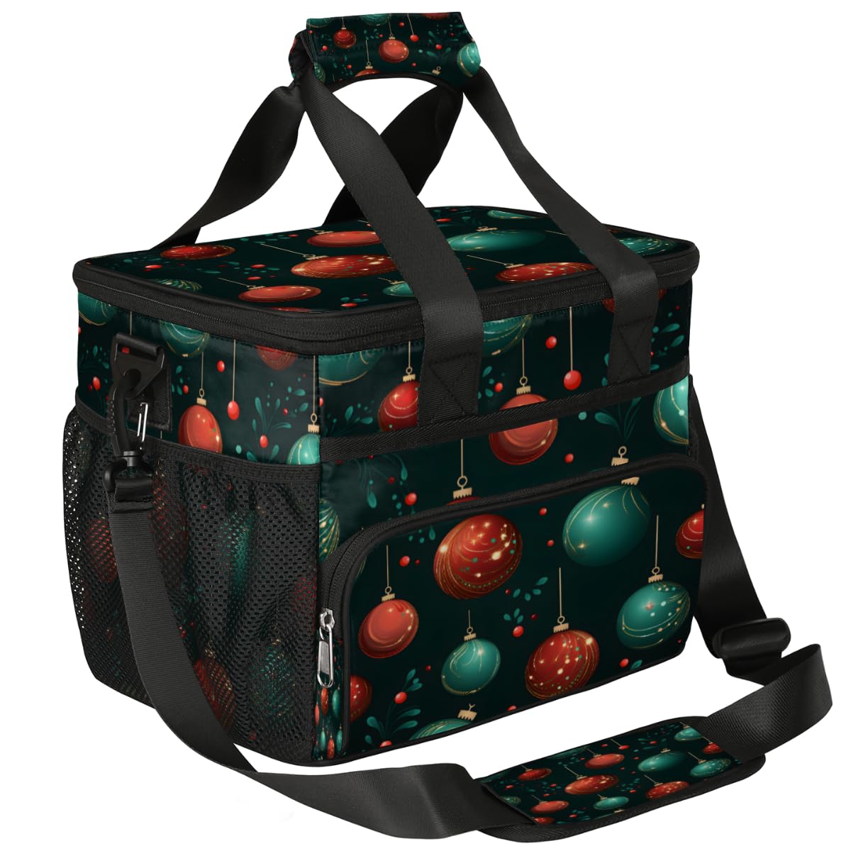 Insulated Picnic Backpack Lunch Box for Women Men Picnic Basket Tote Lunch Bag Picnic Bag Portable Lunch Bags for Picnic, Beach, Work, Trip,Office, Camp Ball Xmas Decor