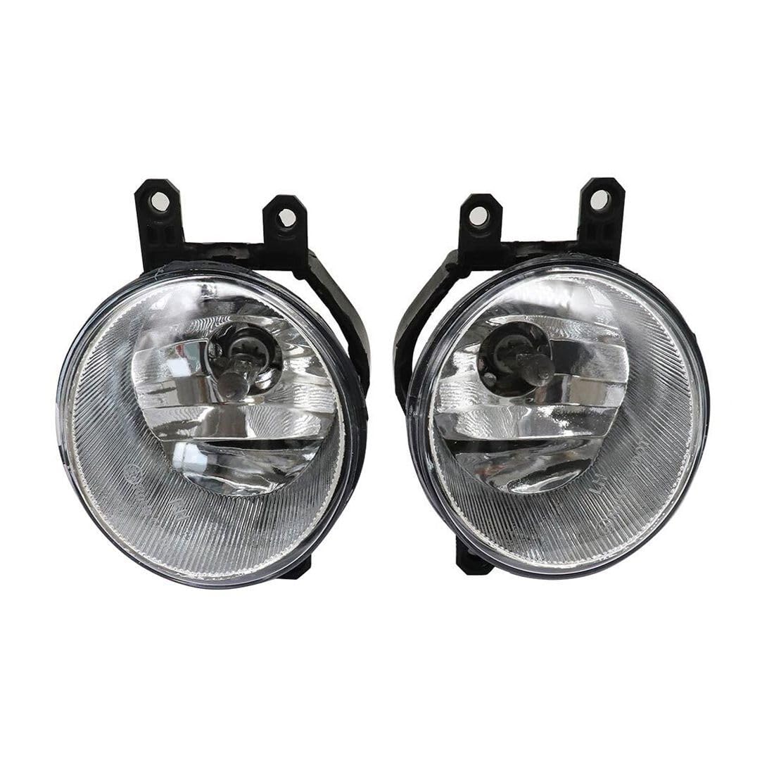 CLQWIAS Pair Bumper Fog Light Driving Lamps W/Bulbs 2-pcs H16-Bulb Type 12V Black-Housing Clear-Lens -Lighting Technology TO2592126 8122012230 PBFLDLWBFT4224RUNNER201