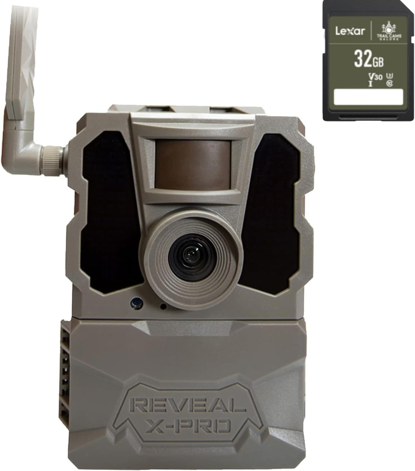 TACTACAM Reveal X PRO Cellular Trail Camera, Verizon and AT&T, NO Glow, Integrated GPS Tracking, Built in LCD Screen, HD Photo and HD Video - X-Pro + 32GB SD Card