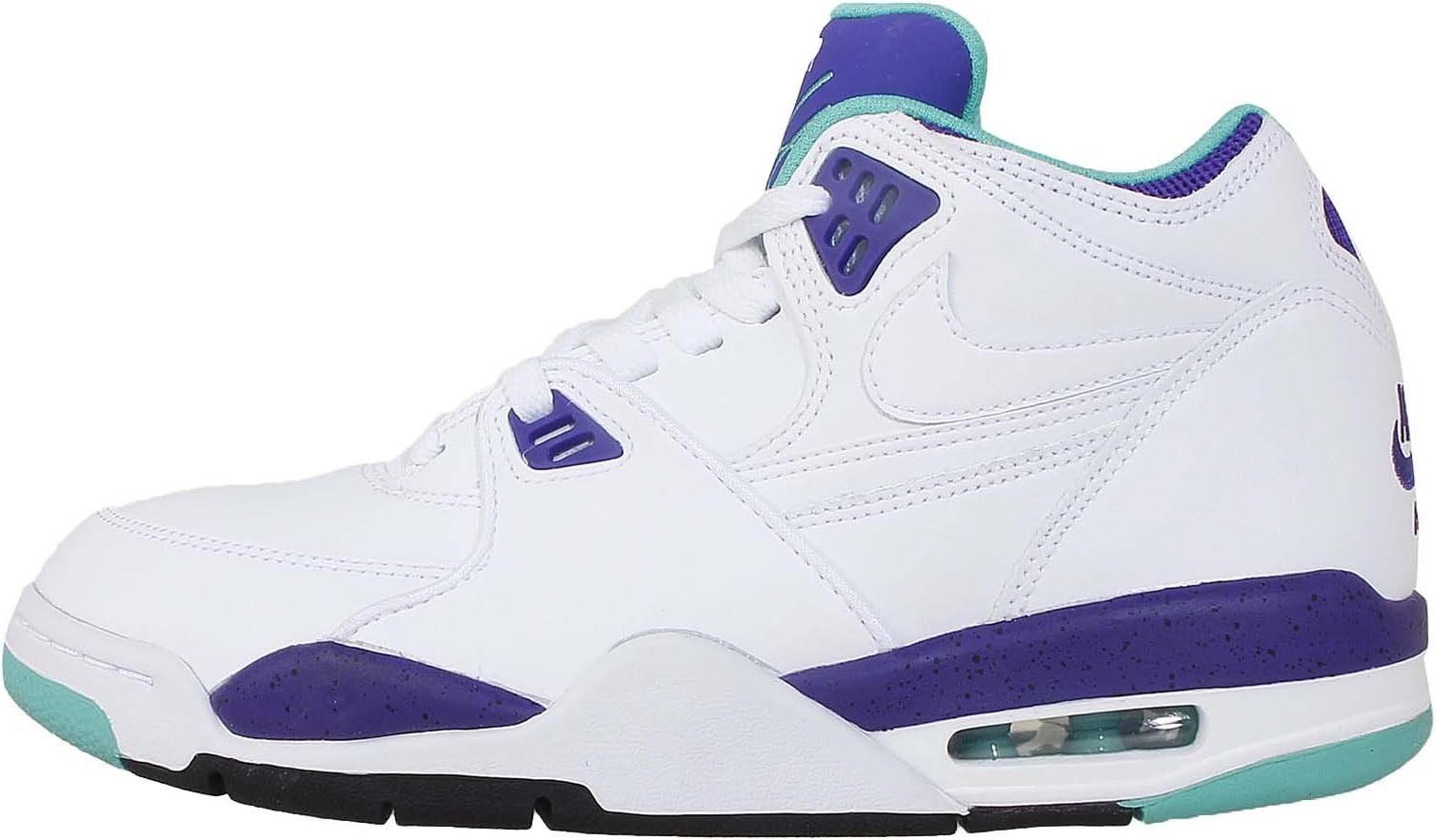 NIKE Air Flight 89 Mens Sneaker 306252-060 Black/Sport Red/White
