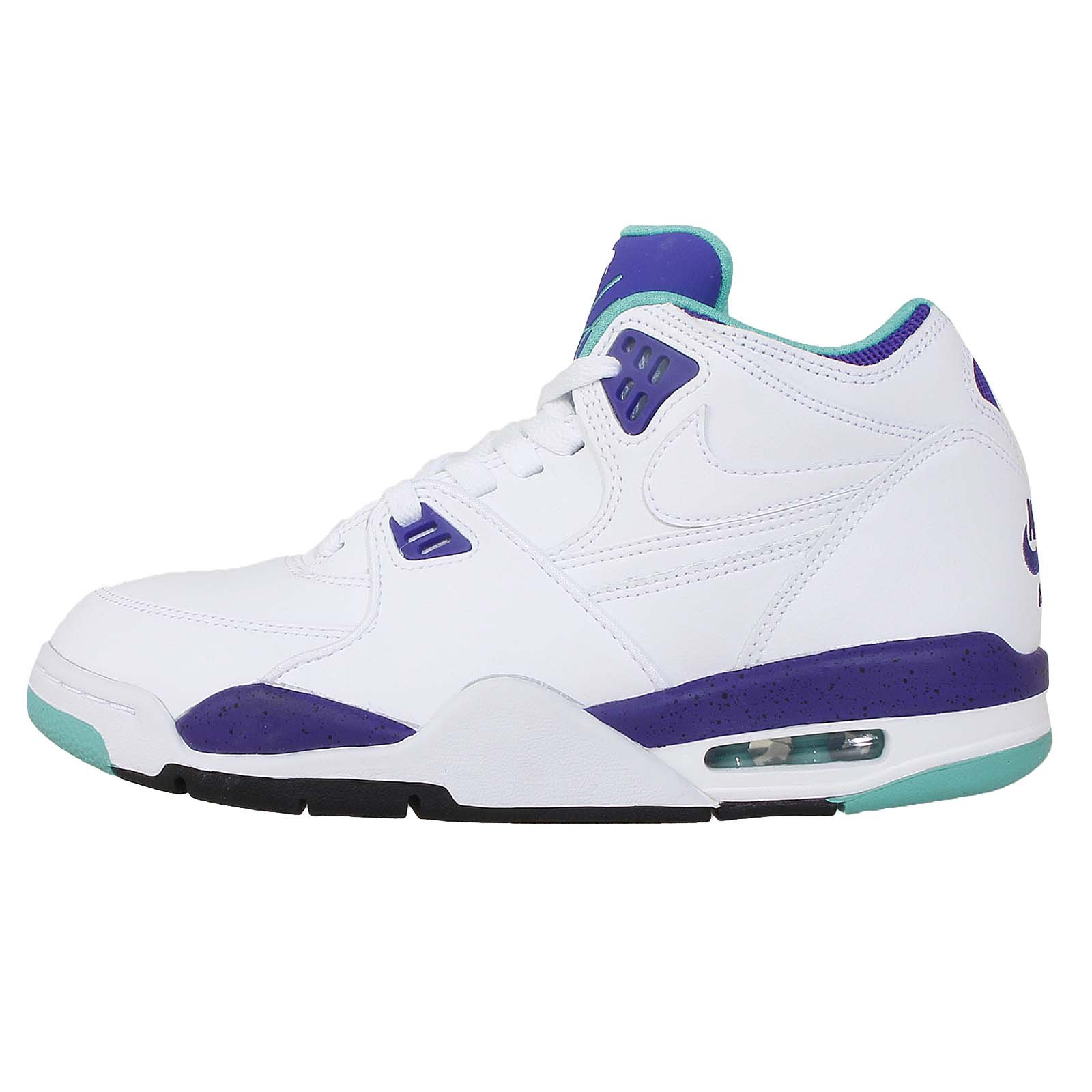 NIKE Air Flight 89 Mens Sneaker 306252-060 Black/Sport Red/White