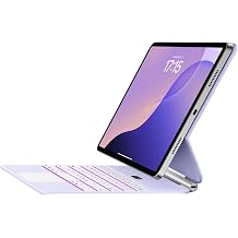 Jibrealg Keyboard Case for iPad 11th A16, 2025 & iPad 10th Generation, Ultra-Slim Magic Keyboard with Multi-Touch Trackpad, 7 Colors Backlight, Smart Keyboard for iPadA16, Purple