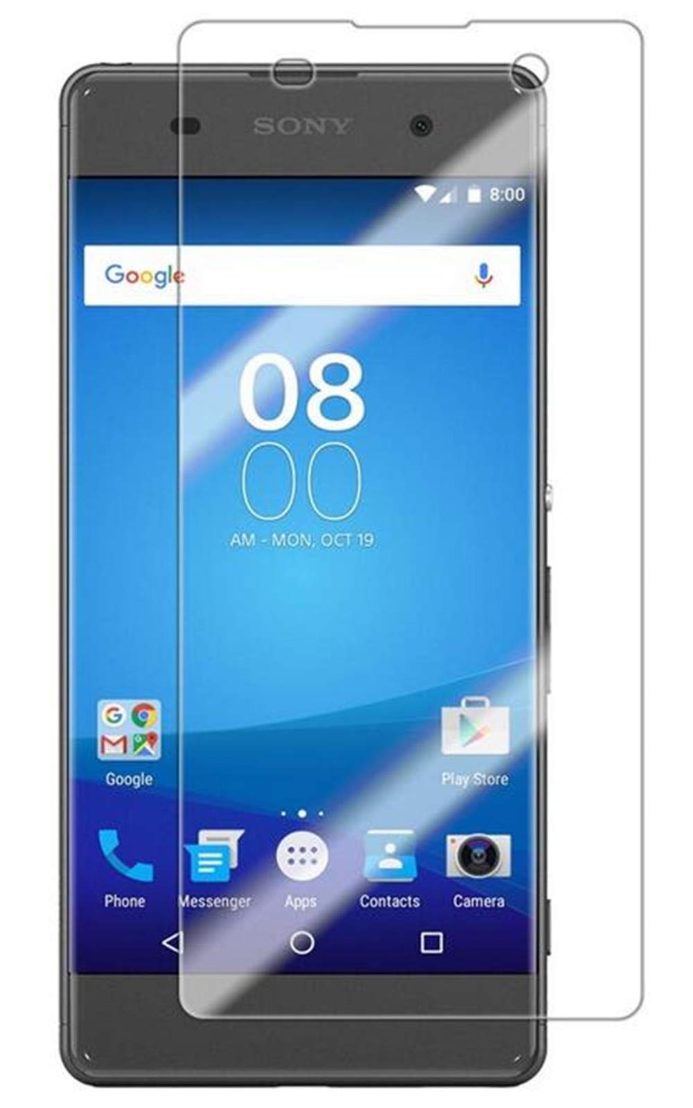 [16 Pack] LHYIN Sony Xperia XA Tempered Glass Screen Protector,[Anti-Fingerprint] [Scratch Resist] Tempered Glass Film Screen for Sony Xperia XA [Non-Full Screen]