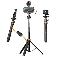 K&F Concept Treppiede Smartphone 159cm, Bastone Selfie MS08