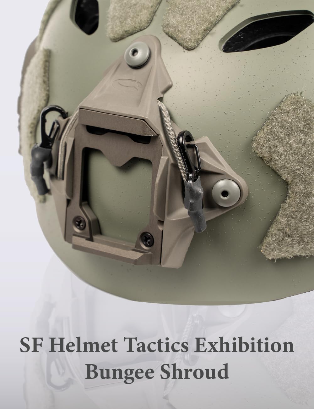 FMATAL GEAR SF Right Angle Vent Hole Fast Helmet, Surface Sandblast Treatment, not Reflective ABS Tactical Helmet for Airsoft, and Outdoor Sports, Lightweight and Adjustable