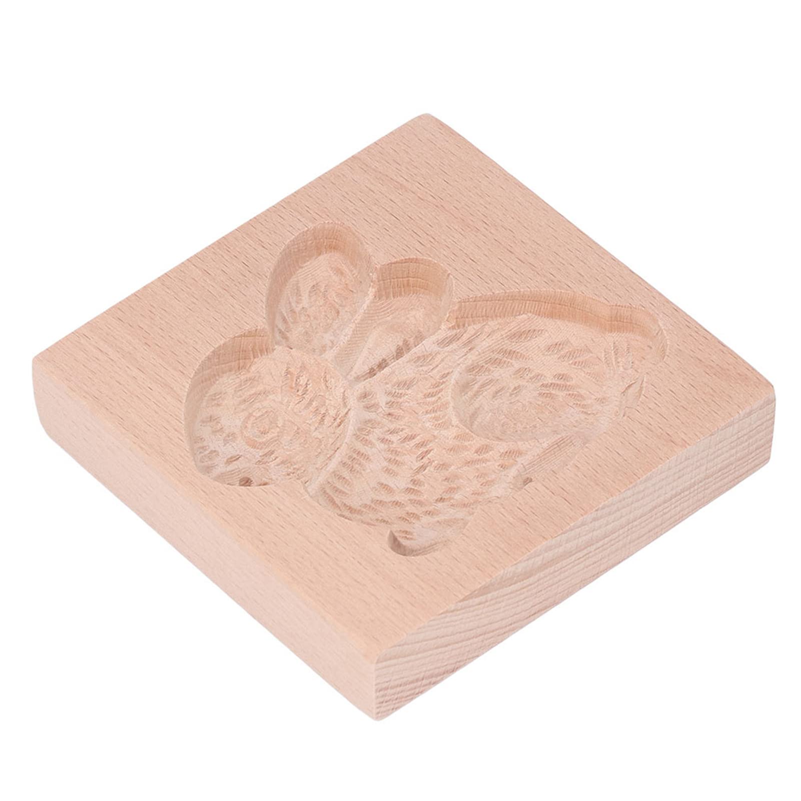 SIXRUN Molde de Madera para Galletas, Molde para Sellos de Prensa de Galletas de Madera de Haya, Reutilizable, Lavable, Liberación Suave para, Pan de Jengibre, Repostería, Pan, Bricolaje, Hornear,