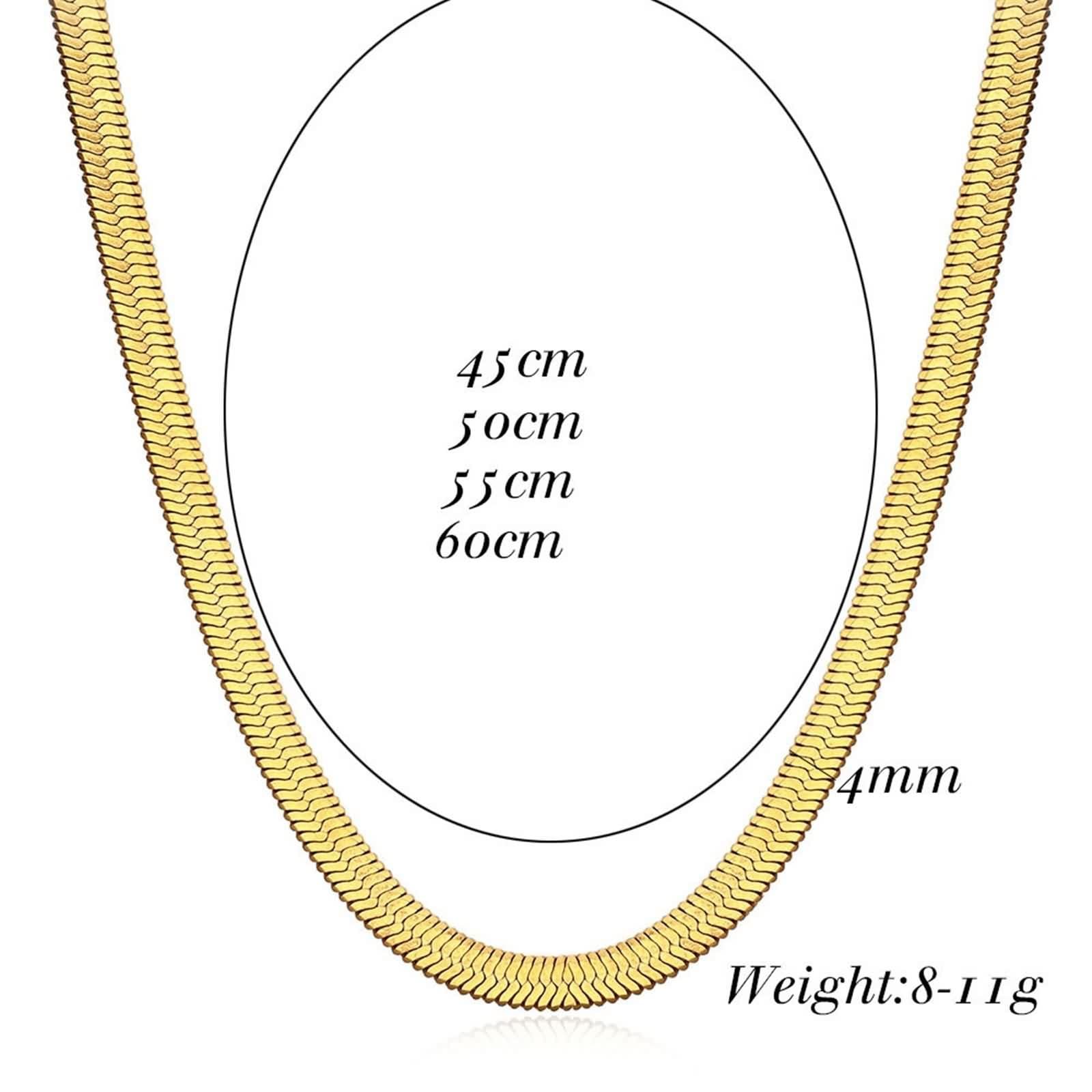 YXWYXWA Stainless Steel Snake Chain Necklace for Women - Long, Elegant Jewelry Accessory