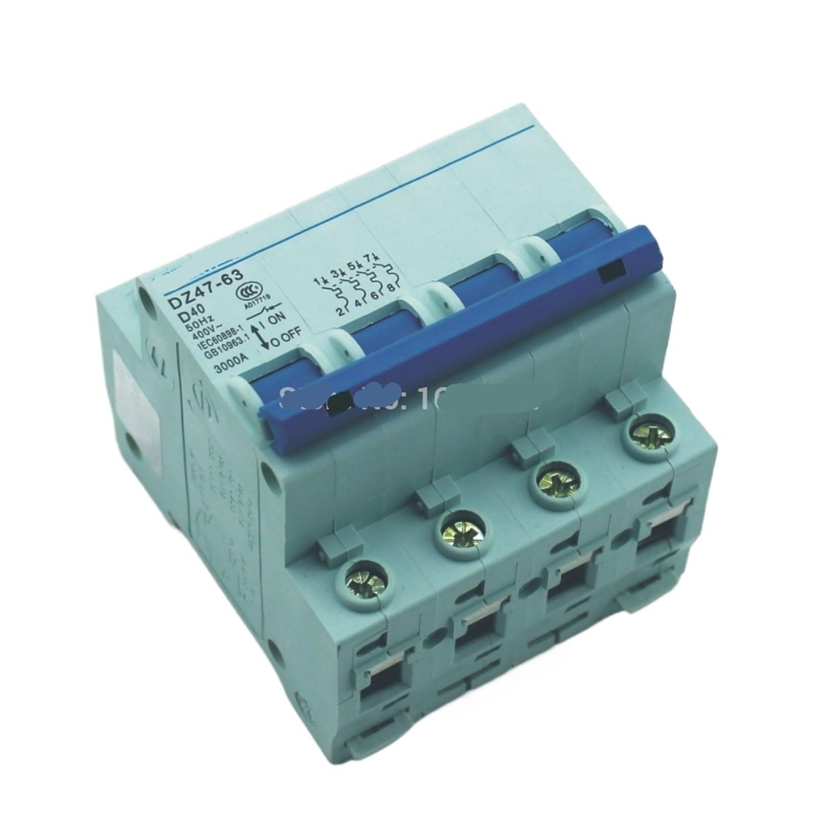 Disjoncteur 4P 40A 240V/415V Type C pour tableau triphasé