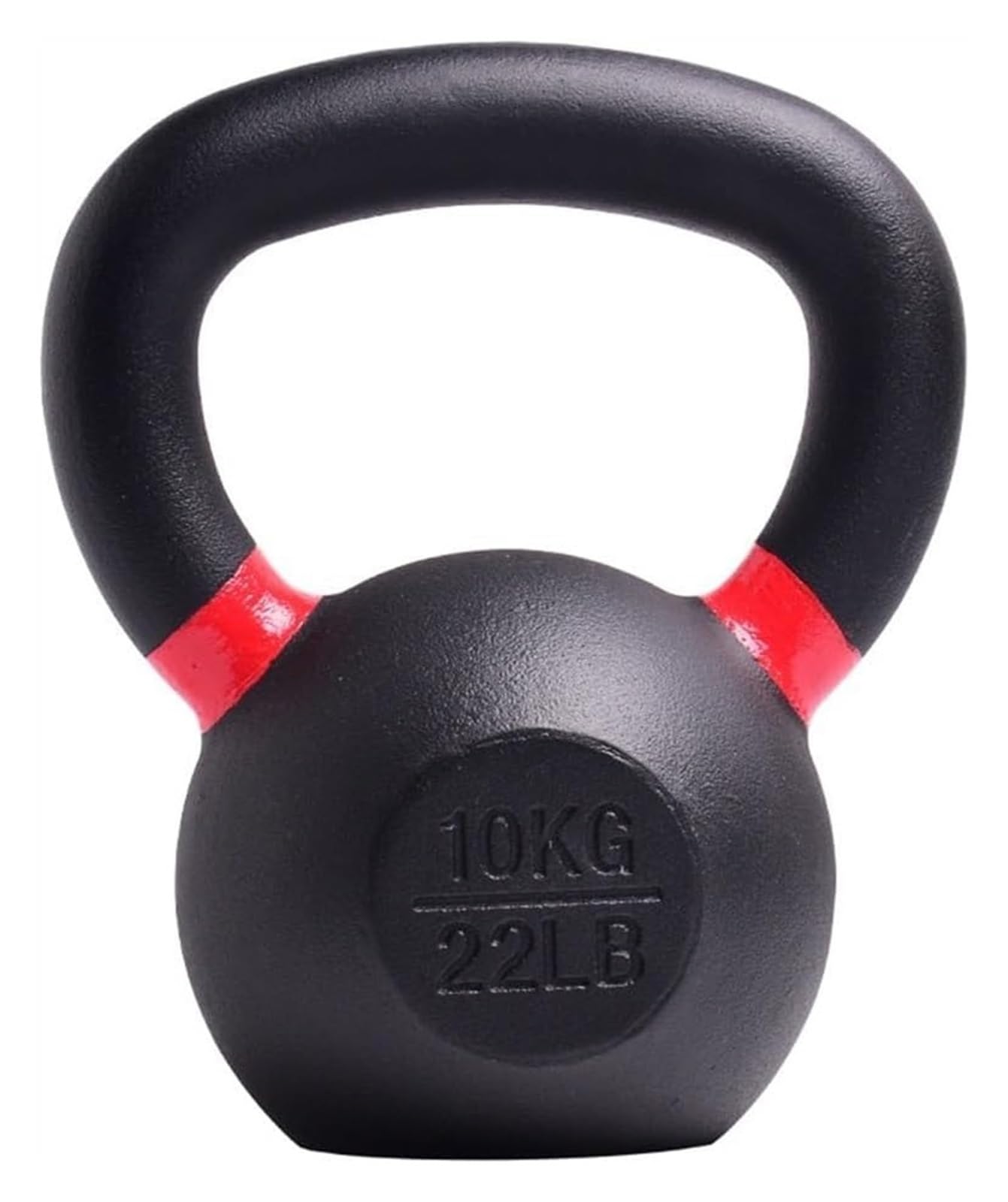 Kettlebell do treningu siłowego dla mężczyzn i kobiet, żeliwny Kettlebell z szerokim uchwytem do domowej siłowni i zestawu ciężarków do ćwiczeń (rozmiar: 10 kg)