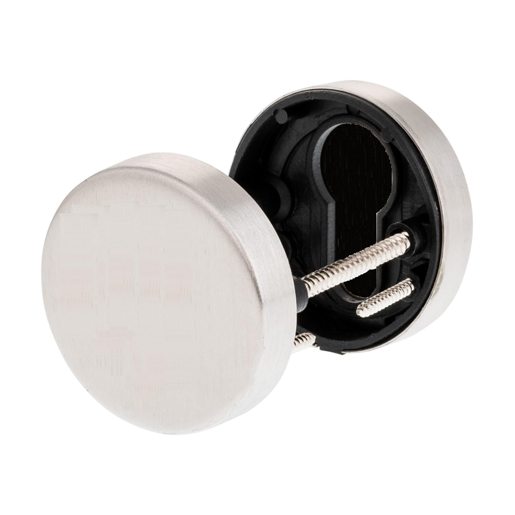 Blind Rosette | Round | V2a Stainless Steel Matt | 1 Pair