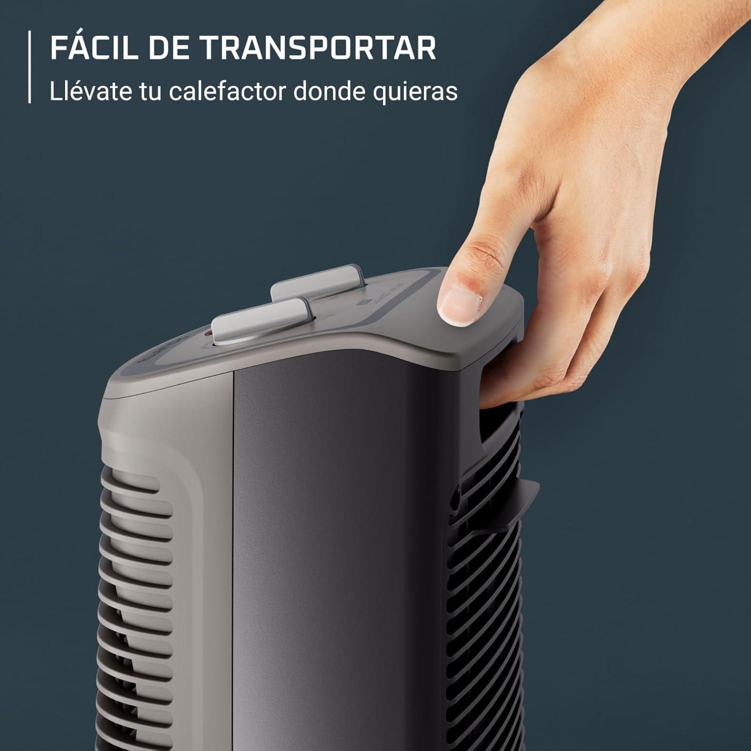 Rowenta Instant Comfort Compact SO2330F2 - Calefactor 2400W, Función Silence, 2 Velocidades