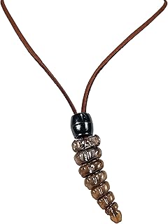Chichester Inc Real Rattlesnake Rattle Necklace Brown Cord: Large (598-J30BR-AS)