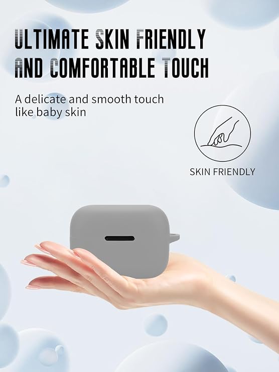 Case for Anker Soundcore AeroClip Open-Ear Earbuds (Gray)