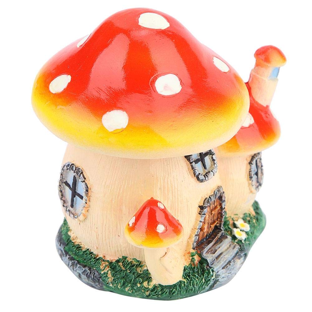 Mini-Pilzhaus Aus Harz – Süße Gartenfigur Für Feen-Gärten Und Deko