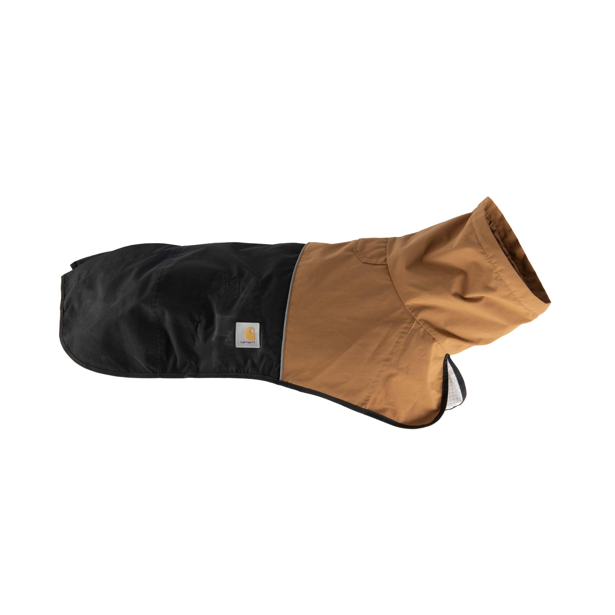 Carhartt Durable Dog Rain Jacket W/Waterproof Storm Defender Material and Adjustable Straps, Carhartt Brown/Black, X-Large