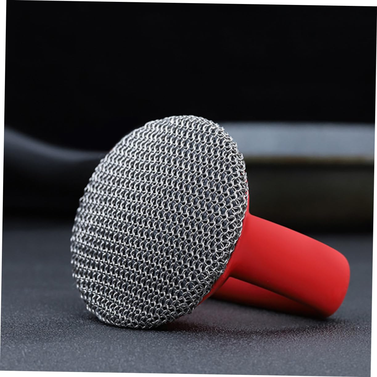 Homoyoyo Cepillo de Alambre Inoxidable con Mango de Silicona Ergonómico para Limpieza de Ollas y Sartenes Cepillo de Malla Duradero para Cocina Limpieza Profunda de Rejillas y Hornos