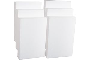 Silverlake Craft Foam Block - 6 Pack of 8x12x2 EPS Polystyrene Blocks