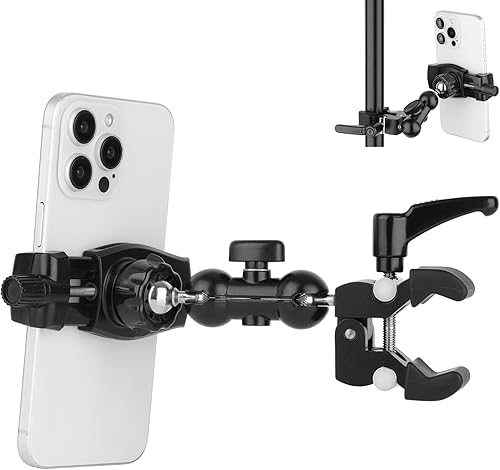 Soporte de abrazadera para cinta de correrbicicleta giratoriacochecito de bebécarrito de golfsoporte de músicasoporte de micrófonomanillar,