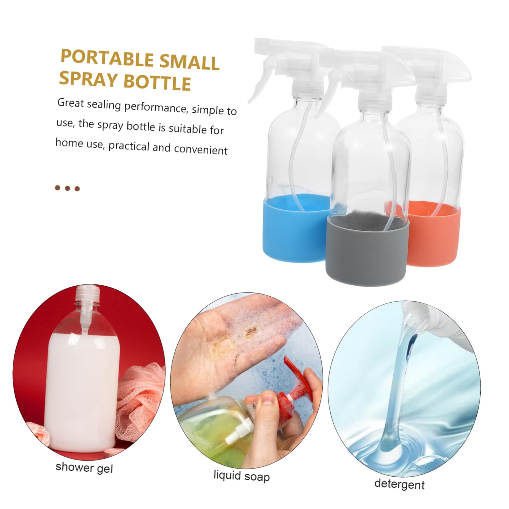 Wiederbefüllbare Glas Sprühflaschen 500ml 3 Stück-pack für Pflanzen