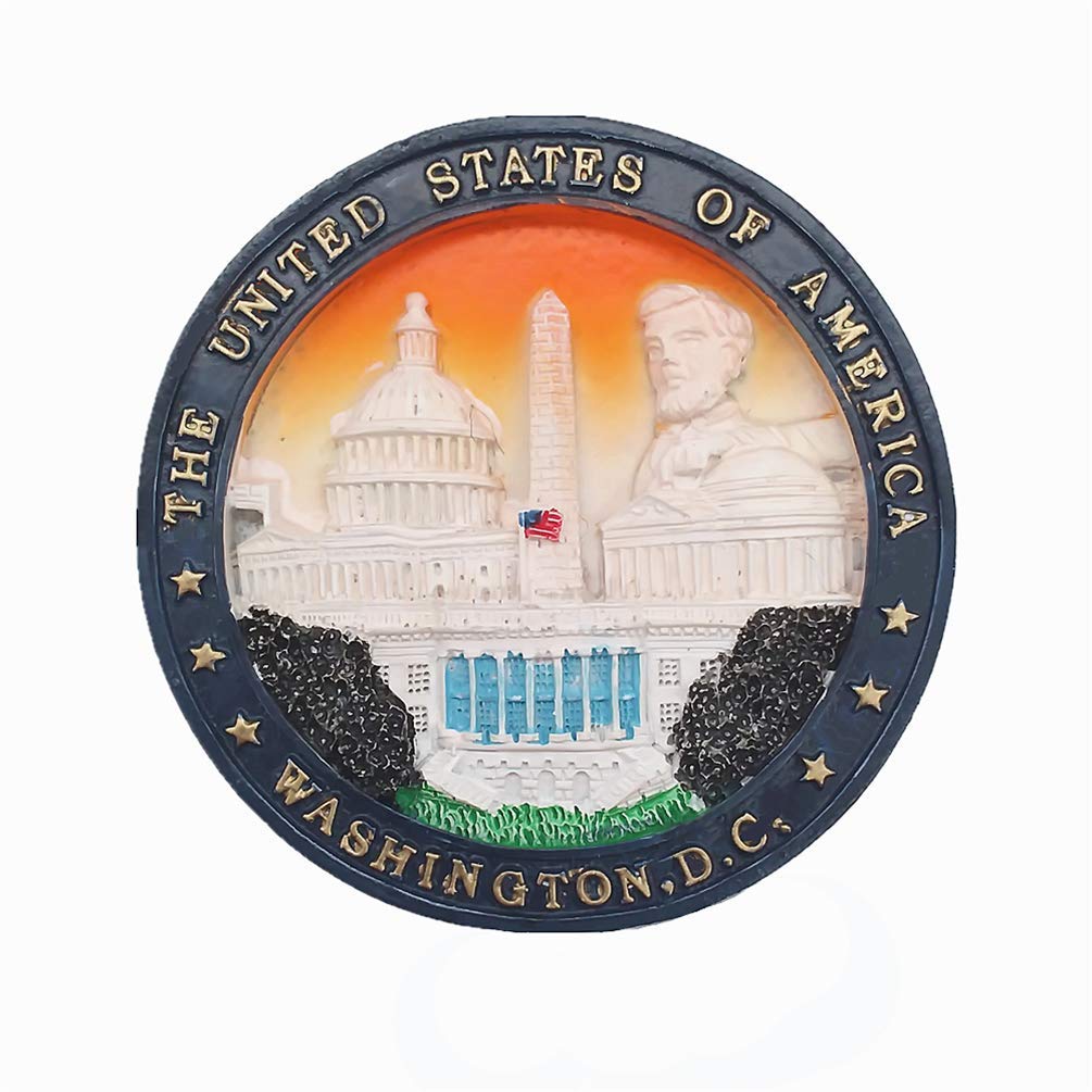 Muyu Magnet Washington D.c Usa Washington D.c. Captal Of Usa Fridge Magnet Tourist Souvenir Gift Collection Home & Kitchen Decoration Magnetic Sticker America Refrigerator Magnet