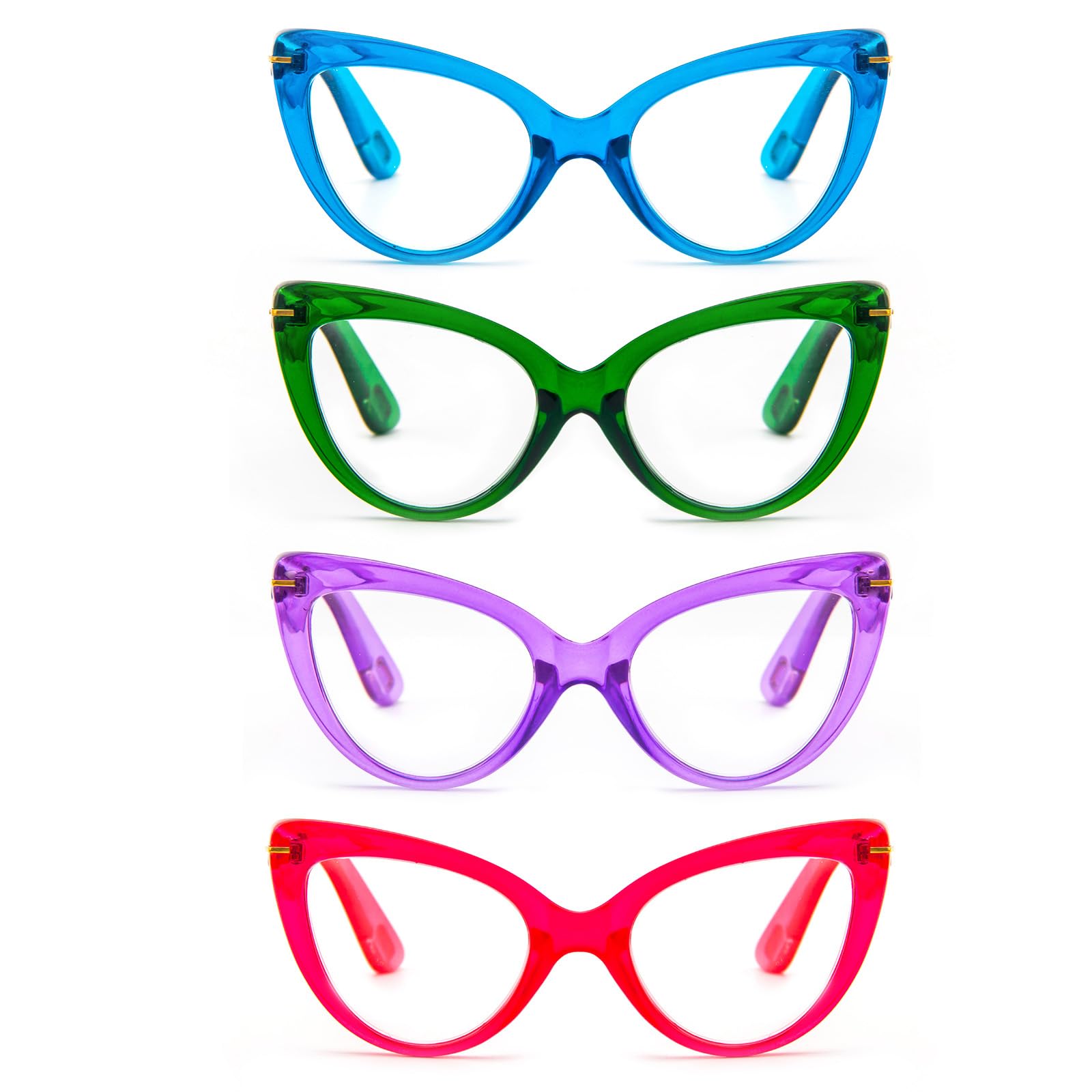 MMOWW Cat Eye Reading Glasses Fashion Cute Reader for Women