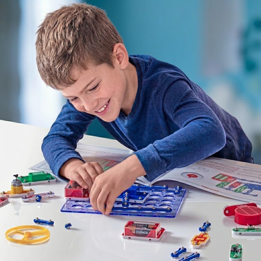 Science Kidz Electronics Kit - 188 Science Experiments Set for Kids | Age 5-10 Years Old - Electric Circuits Experiment Set - Educational STEM Toys