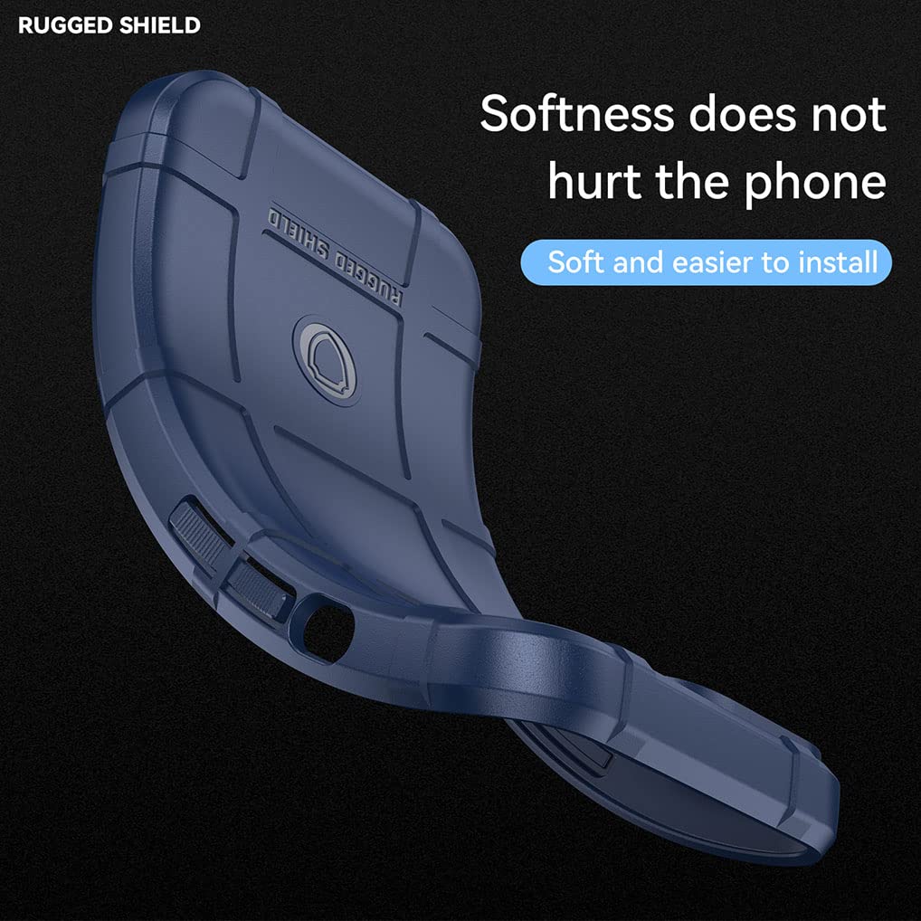 SEAHAI Cover per Xiaomi Redmi Note 12 PRO 5G, Militare Custodia Protettiva con Tutto Il Corpo, Case Cover Antiurto Anti-Caduta con Fodera in Microfibra - Blu
